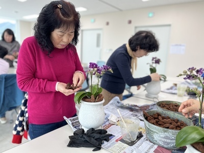  꽃꽂이반 2회기 진행(10월)