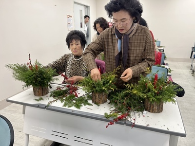 꽃꽂이반 4회기 진행(12월)