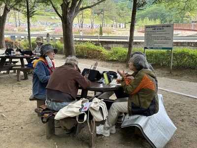 걸음마수채화반 야외수업(봉학골)